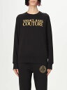 【1000円OFFクーポン配布中!!】 ヴェルサーチェ・ジーンズ・クチュール VERSACE JEANS COUTURE トレーナー レディース ブラック Sweatshirts 78HAIT06CF01T Black 関税 送料無料 ラッピング無料 2025SS gi