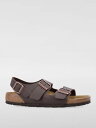 【1000円OFFクーポン配布中!!】 ビルケンシュトック BIRKENSTOCK フラットシューズ サンダル メンズ ブラウン Flat Shoes 034703 Brown 関税 送料無料 ラッピング無料 2025SS gi
