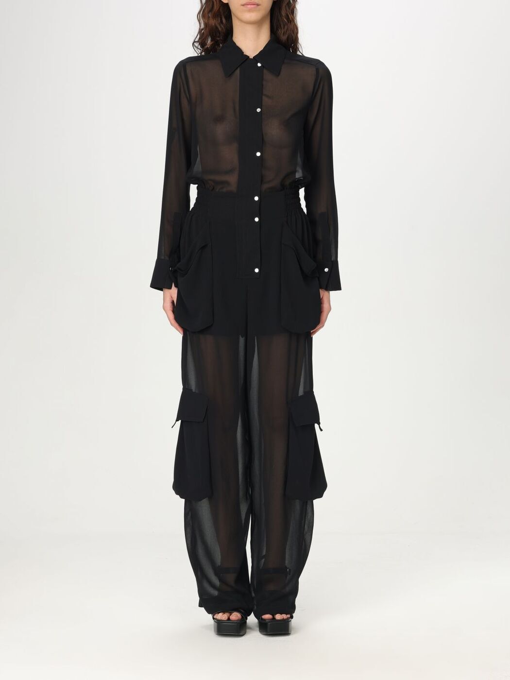 ԥ PINKO åȥå 륤 ǥ ֥å Jumpsuits 104750 A21F Black  ̵...