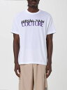 【1000円OFFクーポン配布中!!】 ヴェルサーチ ジーンズ クチュール VERSACE JEANS COUTURE Tシャツ メンズ ホワイト T-shirts 78GAHE06CJ00E White 関税 送料無料 ラッピング無料 2025SS gi