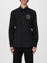 【1000円OFFクーポン配布中!!】 ヴェルサーチ ジーンズ クチュール VERSACE JEANS COUTURE シャツ メンズ ブラック Shirts 78GALYS2CN002 Black 関税 送料無料 ラッピング無料 2025SS gi