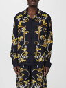 【1000円OFFクーポン配布中!!】 ヴェルサーチ ジーンズ クチュール VERSACE JEANS COUTURE シャツ メンズ ブラック Shirts 78GAL215NS623 Black 関税 送料無料 ラッピング無料 2025SS gi