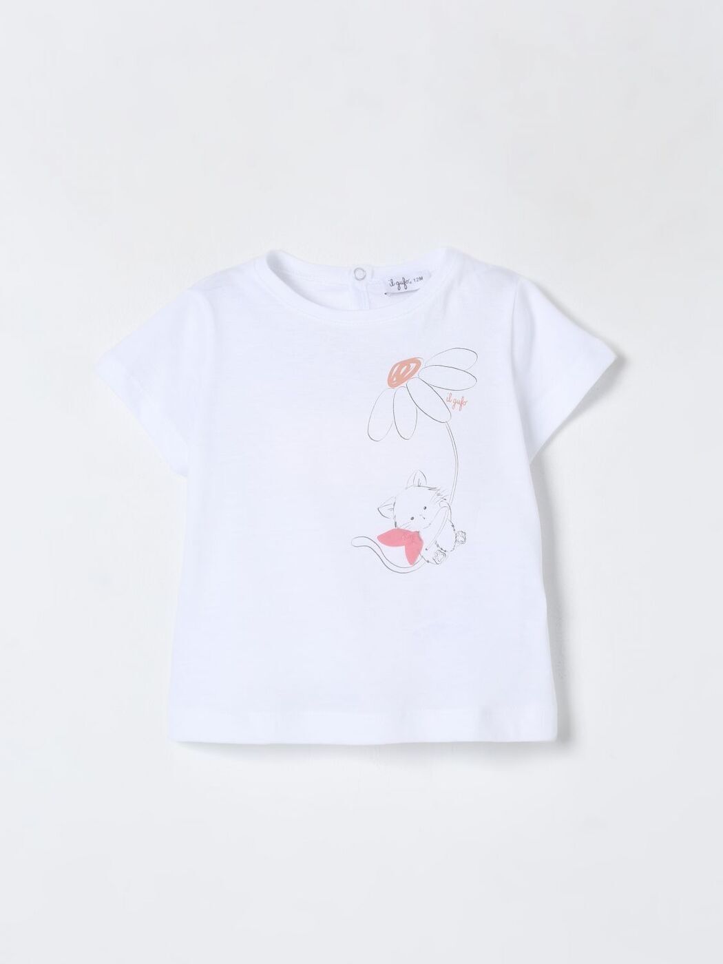 륰åե IL GUFO T ȥåץ ٥ӡ˥å ۥ磻 T-shirt P25TS470MF001 White  ̵ åԥ̵ 2025SS gi