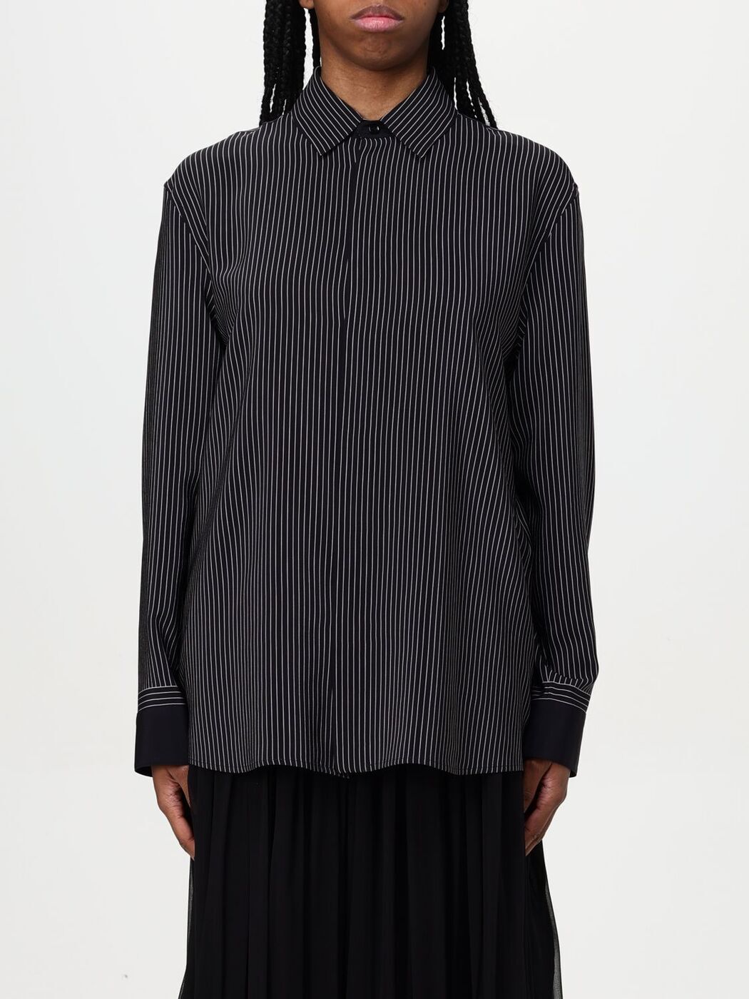   SAINT LAURENT PARIS  ǥ ֥å Shirts 823656Y4K76 Black ...