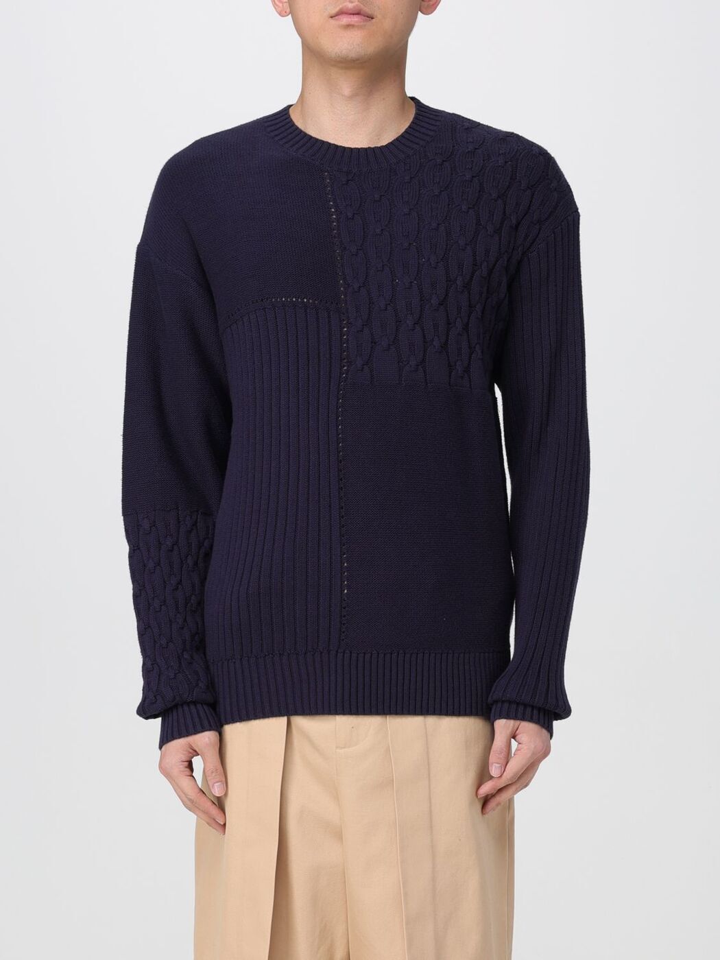 ǥ꡼ڡѡ DAILY PAPER  ˥åȥ  ͥӡ Knitwear 2511032 Navy  ̵...