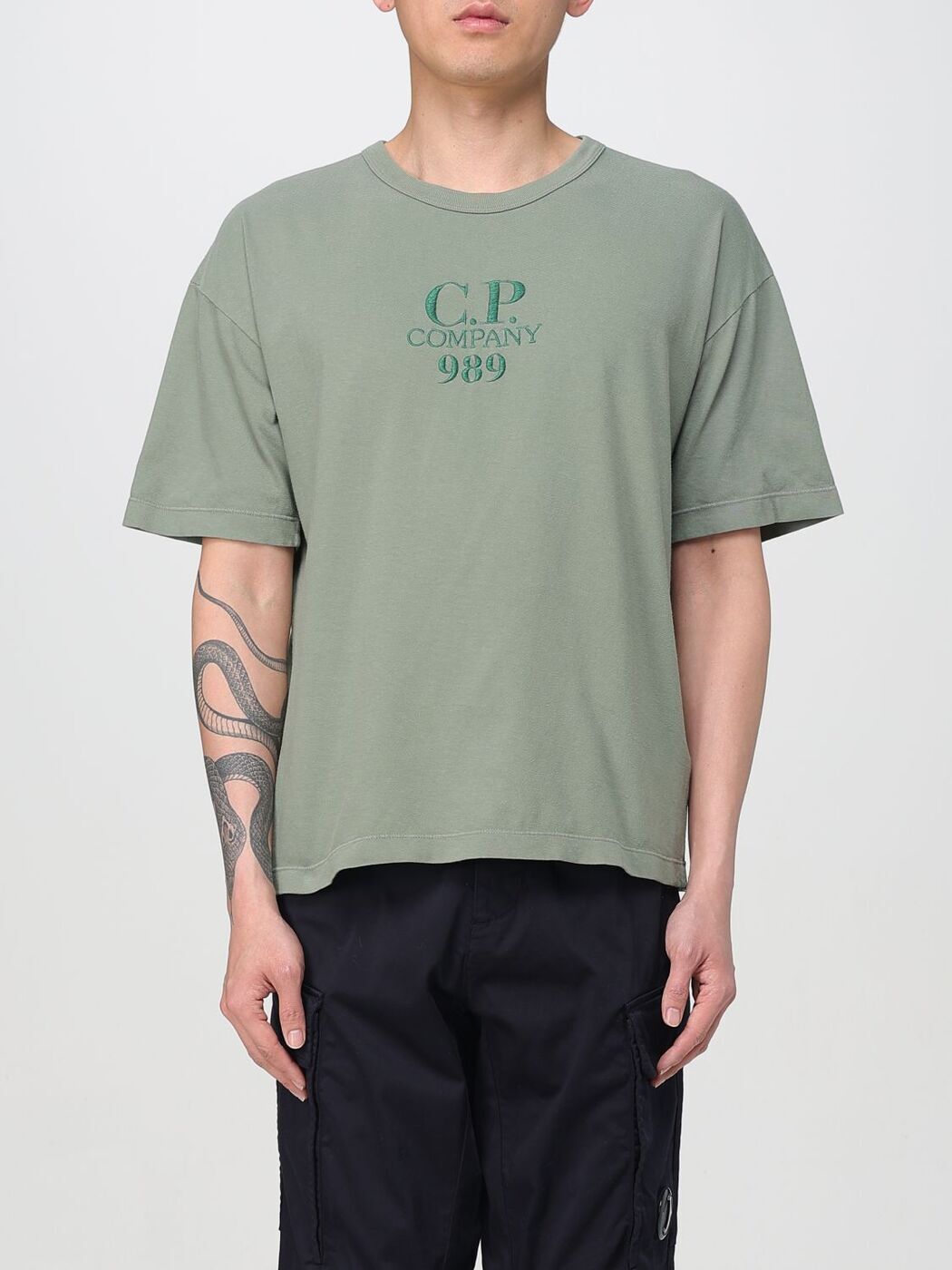 ԡ ѥˡ CP COMPANY T  ꡼ T-shirts 18CMTS284A005697G Green ...