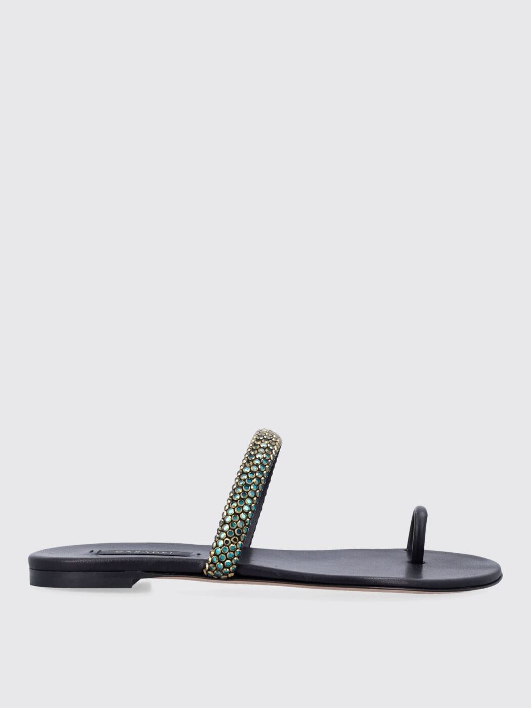 【SALE!!】CASADEI レザー クリスタル トング サンダル 黒 SALE!!】CASADEI レザー クリスタル トング サンダル 黒 楽天