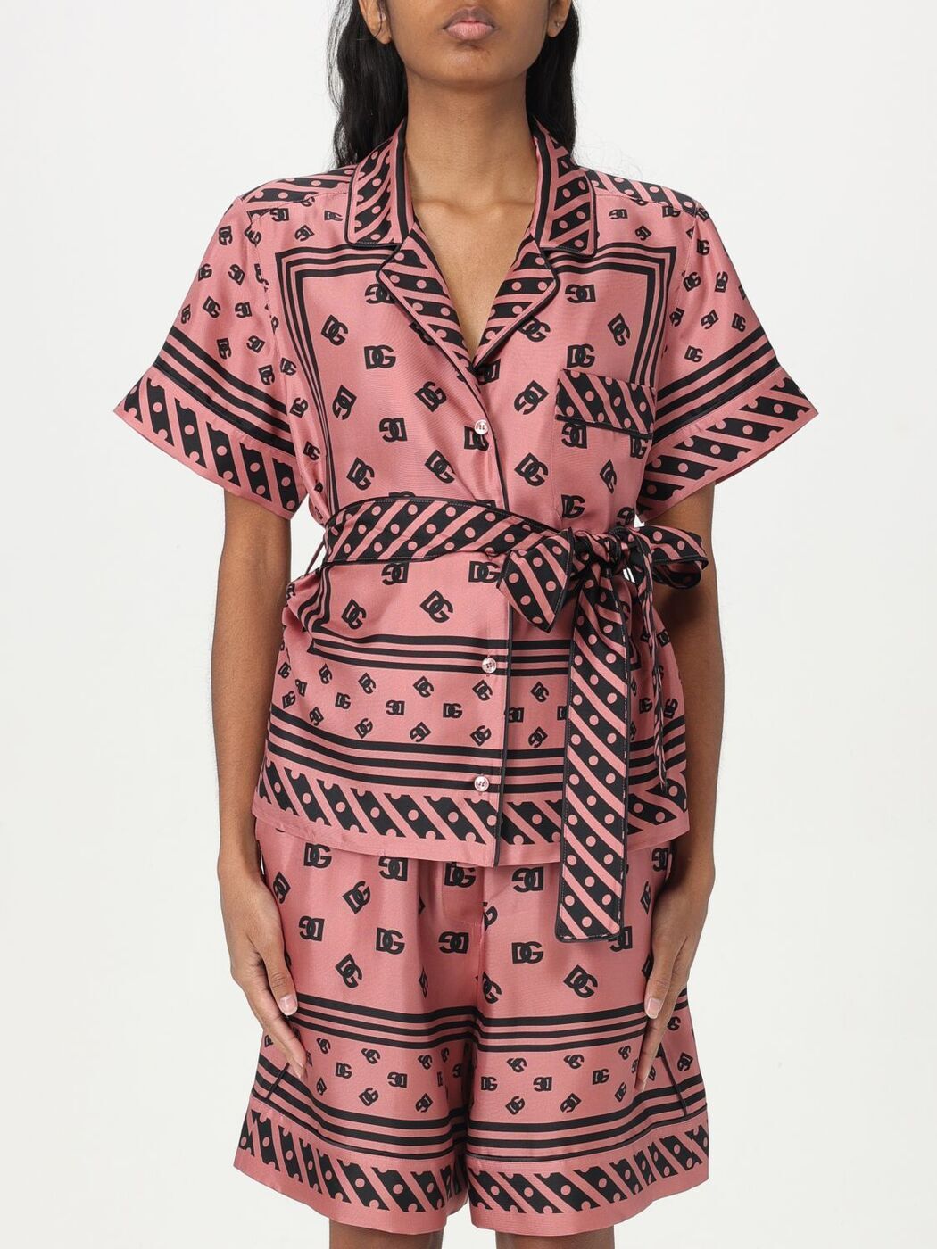 ɥ&åС DOLCE&GABBANA  ǥ ԥ Shirts F5G67THI1X0 Pink  ̵...