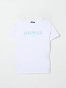 バルマン BALMAIN ロングスリーブTシャツ Tシャツ ボーイズ ホワイト Long sleeve t-shirts BW8P21Z0116 White 関税 送料無料 ラッピング無料 2025SS gi