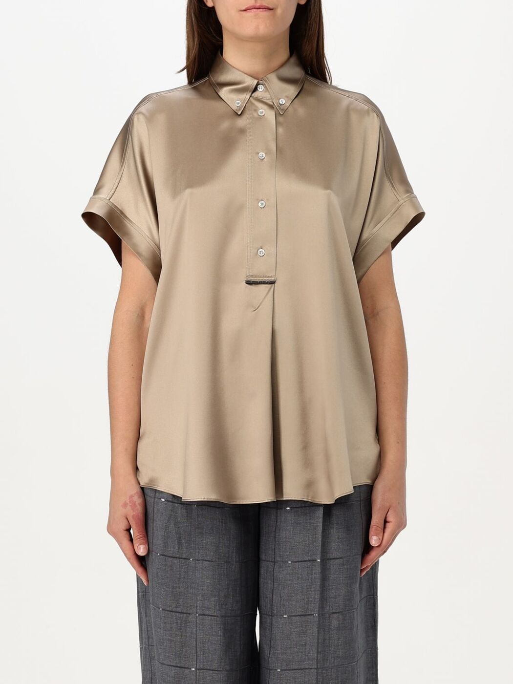 ֥ͥͥ BRUNELLO CUCINELLI  ǥ Shirts M0C59RA915 Kaki  ̵ ...