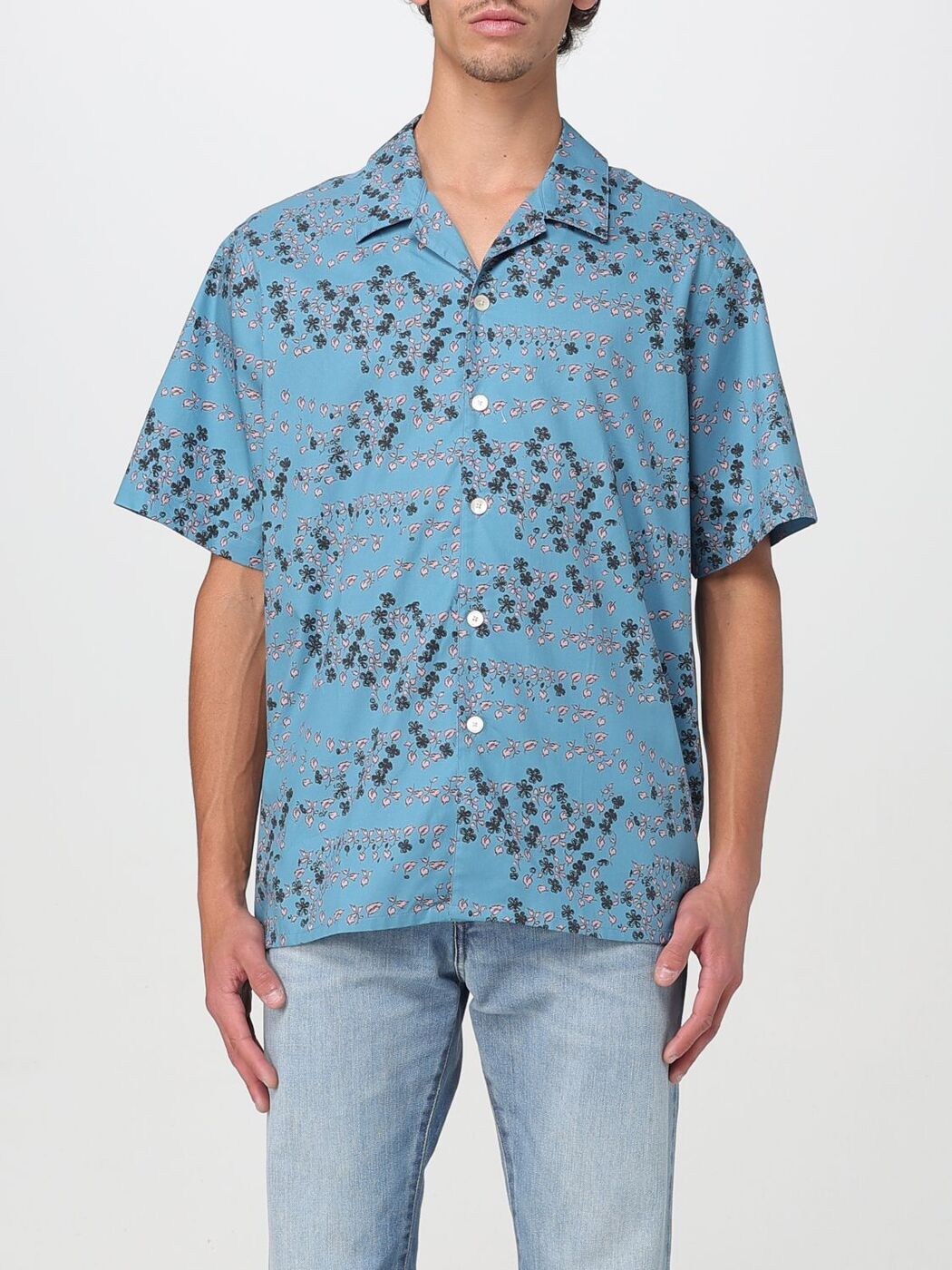 ݡ륹ߥ PAUL SMITH   ֥롼 Shirts M2R695UP22315 Blue  ̵ åԥ̵...