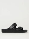 【1000円OFFクーポン配布中!!】 ビルケンシュトック BIRKENSTOCK フラットシューズ サンダル メンズ ブラック Flat Shoes 0129423 Black 関税 送料無料 ラッピング無料 2025SS gi