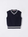 トミー ヒルフィガー TOMMY HILFIGER ジレ ベスト ベビーユニセックス ブルー Vestcoat KB0KB09602 Blue 関税 送料無料 ラッピング無料 2025SS gi