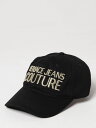 【三連休限定1000円OFF】 ヴェルサーチェ・ジーンズ・クチュール VERSACE JEANS COUTURE ハット 帽子 レディース ブラック Hats 78HAZK32ZG365 Black 関税 送料無料 ラッピング無料 2025SS gi