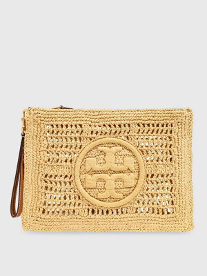 【本日ポイント最大4倍!】 トリー バーチ TORY BURCH クラッチバッグ レディース Clutch and wristlets bags 155038 Natural 関税 送料無料 ラッピング無料 2025SS gi
