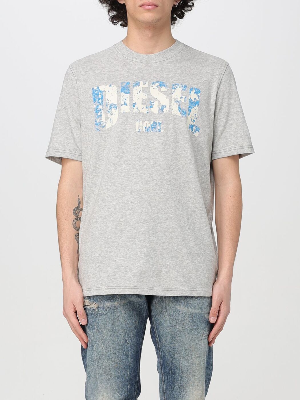 ǥ DIESEL T  졼 T-shirts A172680PLAT Grey  ̵ åԥ̵ 20...