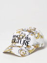 【三連休限定1000円OFF】 ヴェルサーチェ・ジーンズ・クチュール VERSACE JEANS COUTURE ハット 帽子 レディース ホワイト Hats 78HAZK10ZG364 White 関税 送料無料 ラッピング無料 2025SS gi