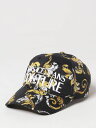 【三連休限定1000円OFF】 ヴェルサーチェ・ジーンズ・クチュール VERSACE JEANS COUTURE ハット 帽子 レディース ブラック Hats 78HAZK10ZG364 Black 関税 送料無料 ラッピング無料 2025SS gi