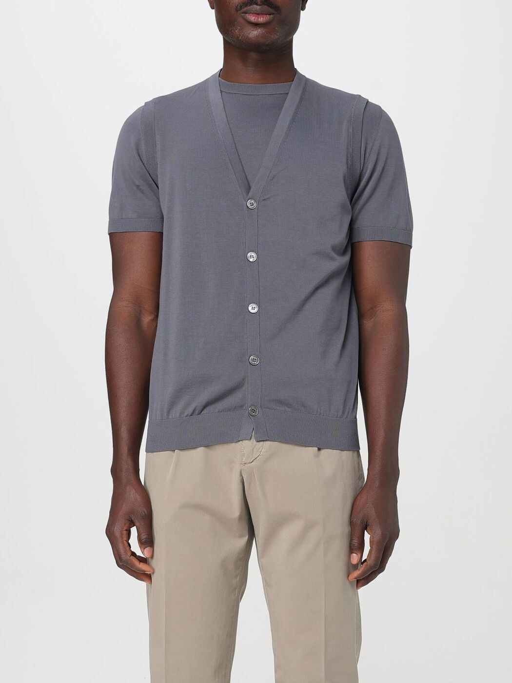 ɥ⥢ DRUMOHR  ٥  졼 Vests D0GN108 Grey  ̵ åԥ̵ 2025SS ...