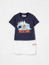 モスキーノ MOSCHINO セットアップ オールインワン ボーイズ ブルー Jumpsuits MUG01ELAA42 Blue 関税 送料無料 ラッピング無料 2025SS gi