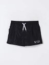 【本日ポイント4倍!!】 ヌメロ ヴェントゥーノ N 21 海水パンツ スイムウェア ボーイズ ブラック Swim shorts N2103XN0063 Black 関税 送料無料 ラッピング無料 2025SS gi