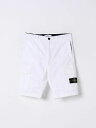 【本日ポイント4倍!!】 ストーン アイランド STONE ISLAND JUNIOR ショートパンツ パンツ ショーツ ガールズ ホワイト Shorts L100002S0009 White 関税 送料無料 ラッピング無料 2025SS gi