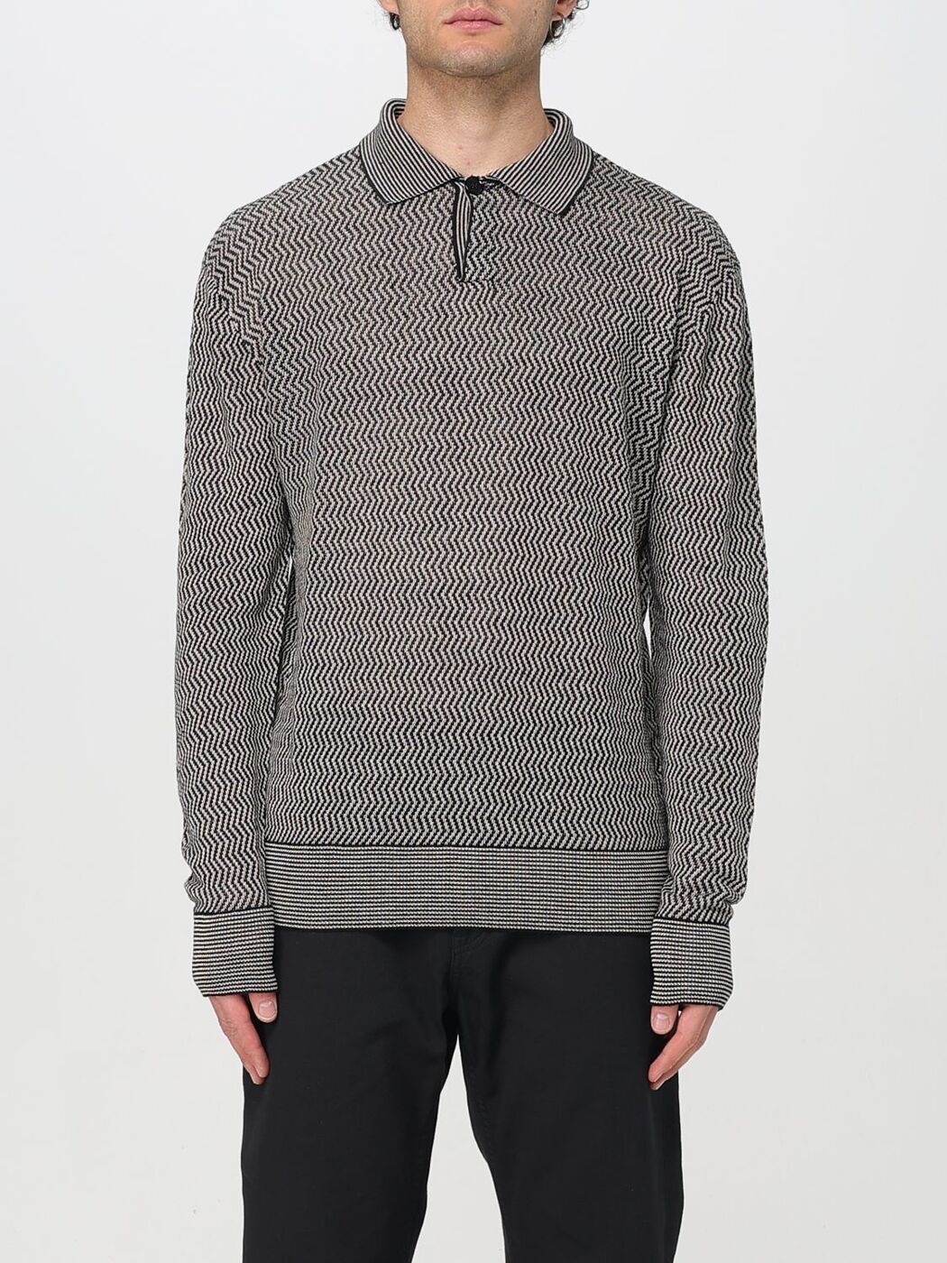 楽天BRANDSHOP・クラージュ楽天市場店【本日ポイント最大4倍!!】 エンポリオ アルマーニ EMPORIO ARMANI ポロシャツ メンズ ブラック Polo shirts EM001872AF15388 Black 関税 送料無料 ラッピング無料 2025SS gi