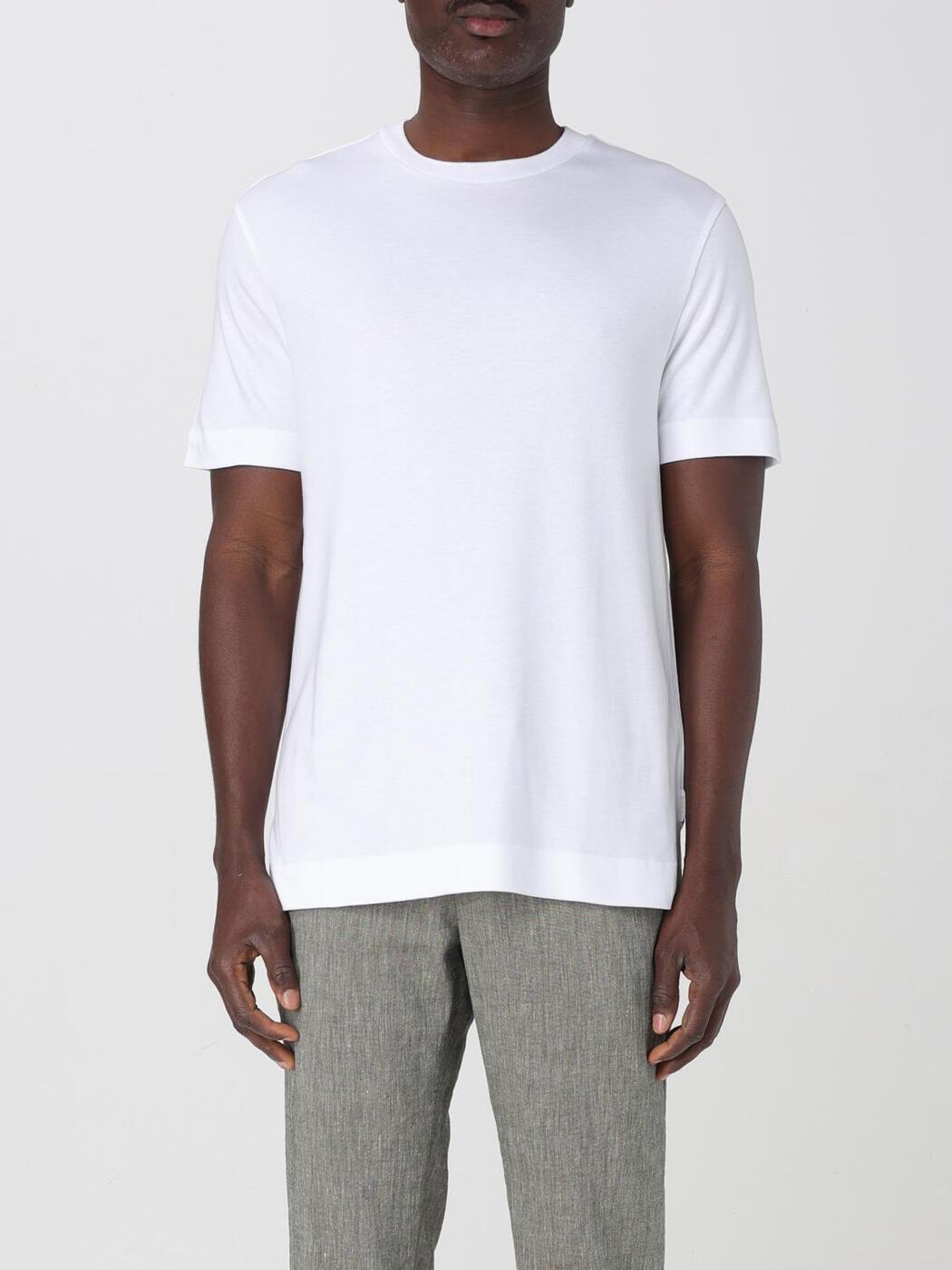 ܥ BOSS T  ۥ磻 T-shirts 50536636 White  ̵ åԥ̵ 2025SS g...