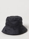 【三連休限定1000円OFF】 エンポリオ アルマーニ EMPORIO ARMANI ハット 帽子 レディース ブラック Hats EW001487AF14785 Black 関税 送料無料 ラッピング無料 2025SS gi