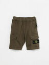 【本日ポイント4倍!!】 ストーン アイランド STONE ISLAND JUNIOR ショートパンツ パンツ ショーツ ボーイズ グリーン Shorts L100001S0012 Green 関税 送料無料 ラッピング無料 2025SS gi