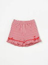 モナリザ MONNALISA パンツ ショートパンツ ベビーユニセックス レッド Shorts 31E4045315 Red 関税 送料無料 ラッピング無料 2025SS gi