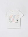 【本日ポイント4倍!!】 ステラ マッカートニー キッズ STELLA MCCARTNEY KIDS Tシャツ トップス ベビーユニセックス T-shirt TW8591Z0434 Yellow Cream 関税 送料無料 ラッピング無料 2025SS gi