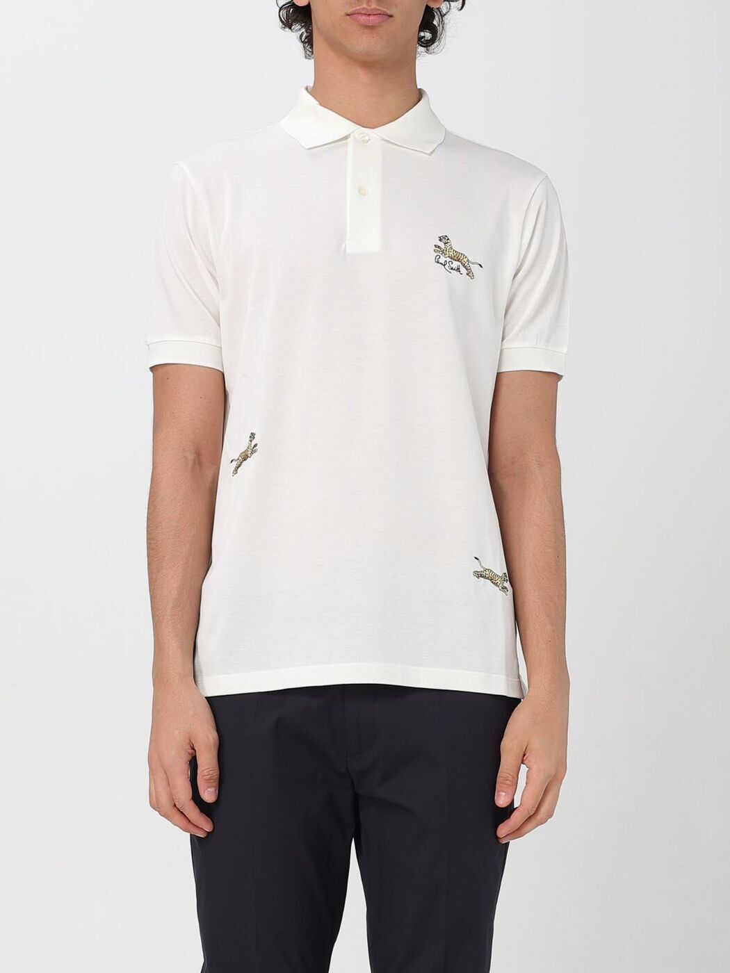 楽天BRANDSHOP・クラージュ楽天市場店【本日ポイント最大4倍!!】 ポールスミス PAUL SMITH ポロシャツ メンズ ホワイト Polo shirts M1R698PPP4895 White 関税 送料無料 ラッピング無料 2025SS gi