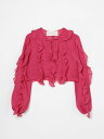 【本日ポイント4倍!!】 ミスブルマリン MISS BLUMARINE フォーマルシャツ シャツ ガールズ Formal shirts BFCA0080GA016 Geranium 関税 送料無料 ラッピング無料 2025SS gi