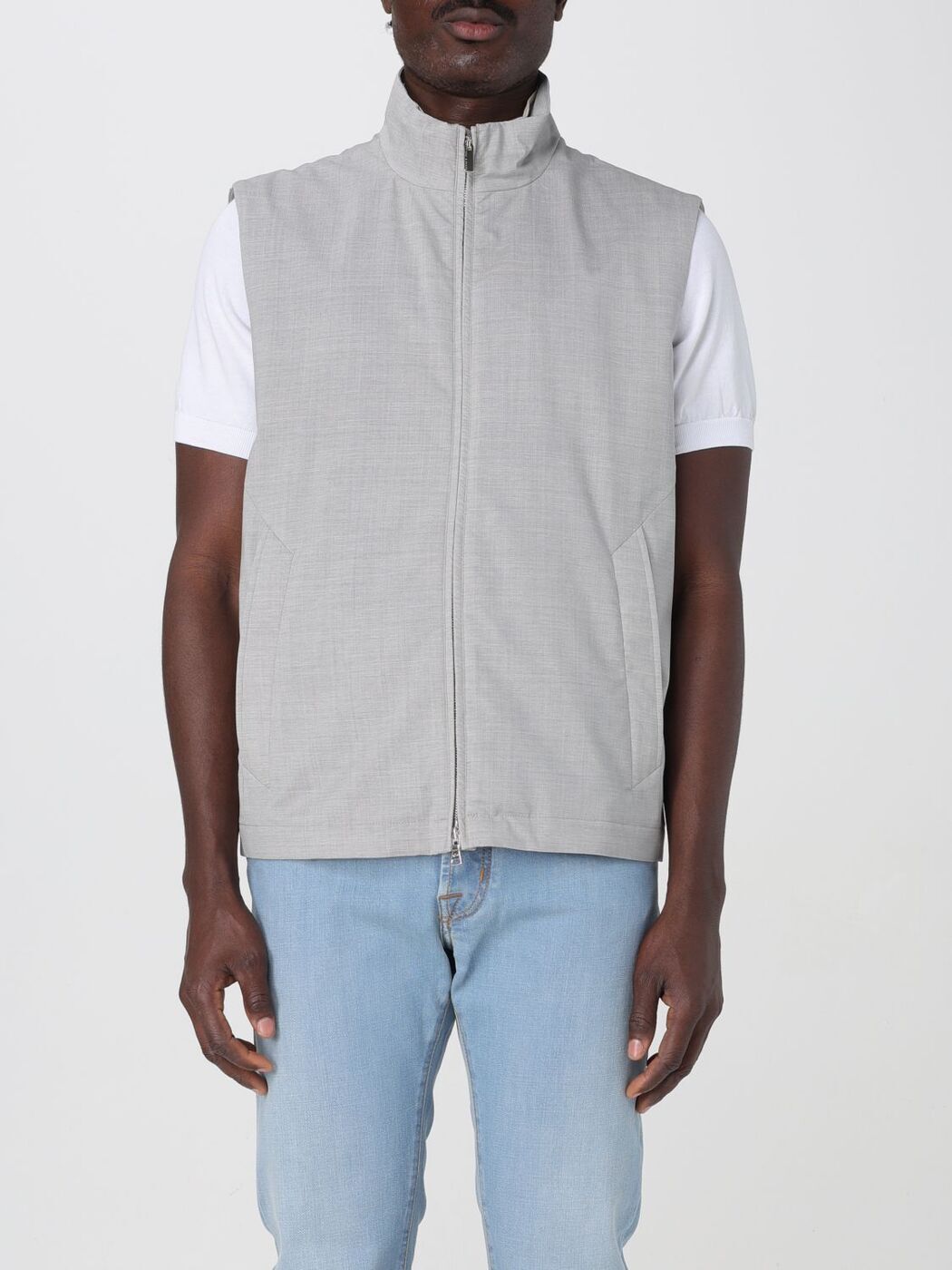 ݡ  㡼 PAUL & SHARK  ٥  졼 Vests 25412410 Grey  ̵ ...