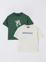 エンポリオ アルマーニ EMPORIO ARMANI Tシャツ トップス ベビーユニセックス T-shirt EB000318AF13913 Ivory 関税 送料無料 ラッピング無料 2025SS gi