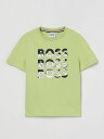 【最大10,000円OFFクーポン!!】 ヒューゴ ボス HUGO BOSS ロングスリーブTシャツ Tシャツ ボーイズ グリーン Long sleeve t-shirts J52038 Green 関税 送料無料 ラッピング無料 2025SS gi