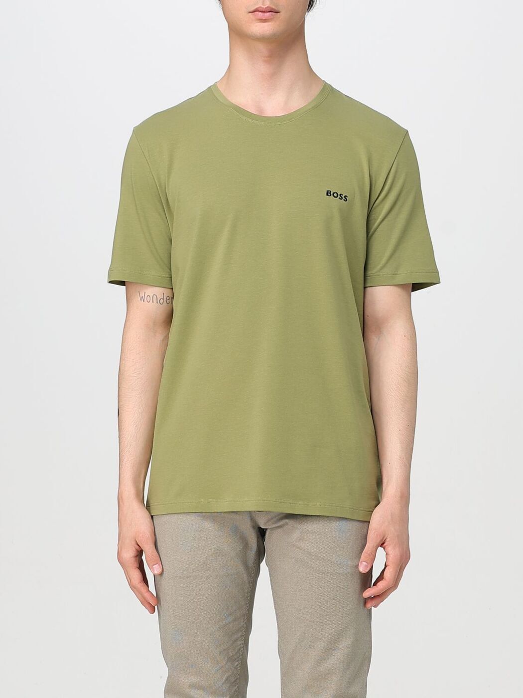 ܥ BOSS T  ꡼ T-shirts 50515312 Green  ̵ åԥ̵ 2025SS g...