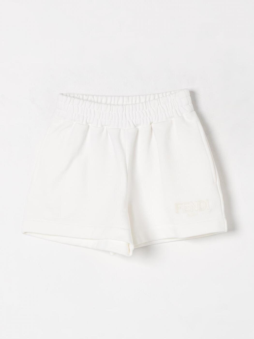 FENDI FENDI ショートパンツ パンツ ショーツ ガールズ ホワイト Shorts JFF3485V0 White 関税 送料無料 ラッピング無料 2025SS gi