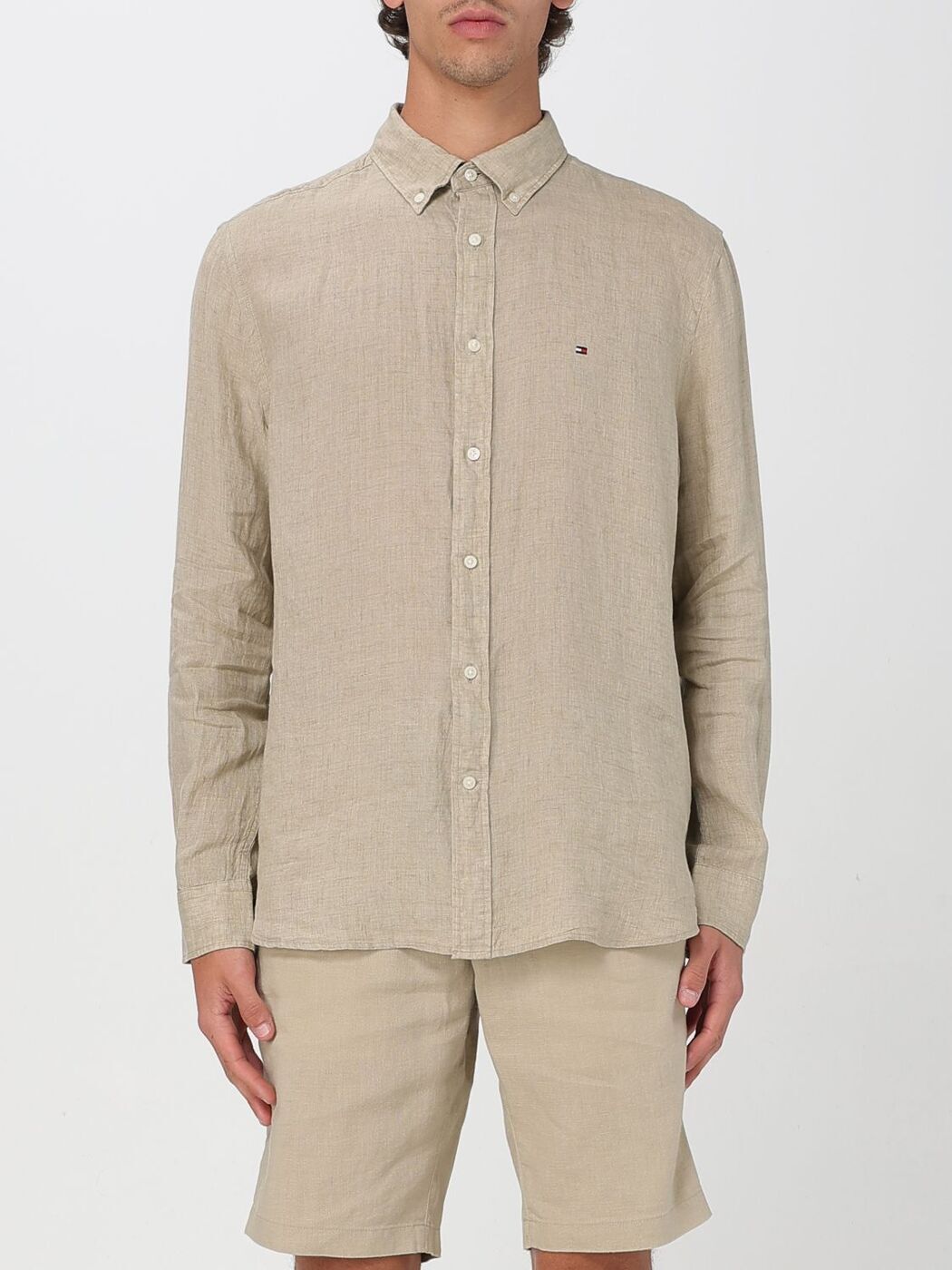 ȥߡ ҥե TOMMY HILFIGER   ١ Shirts MW0MW34602 Beige  ̵...