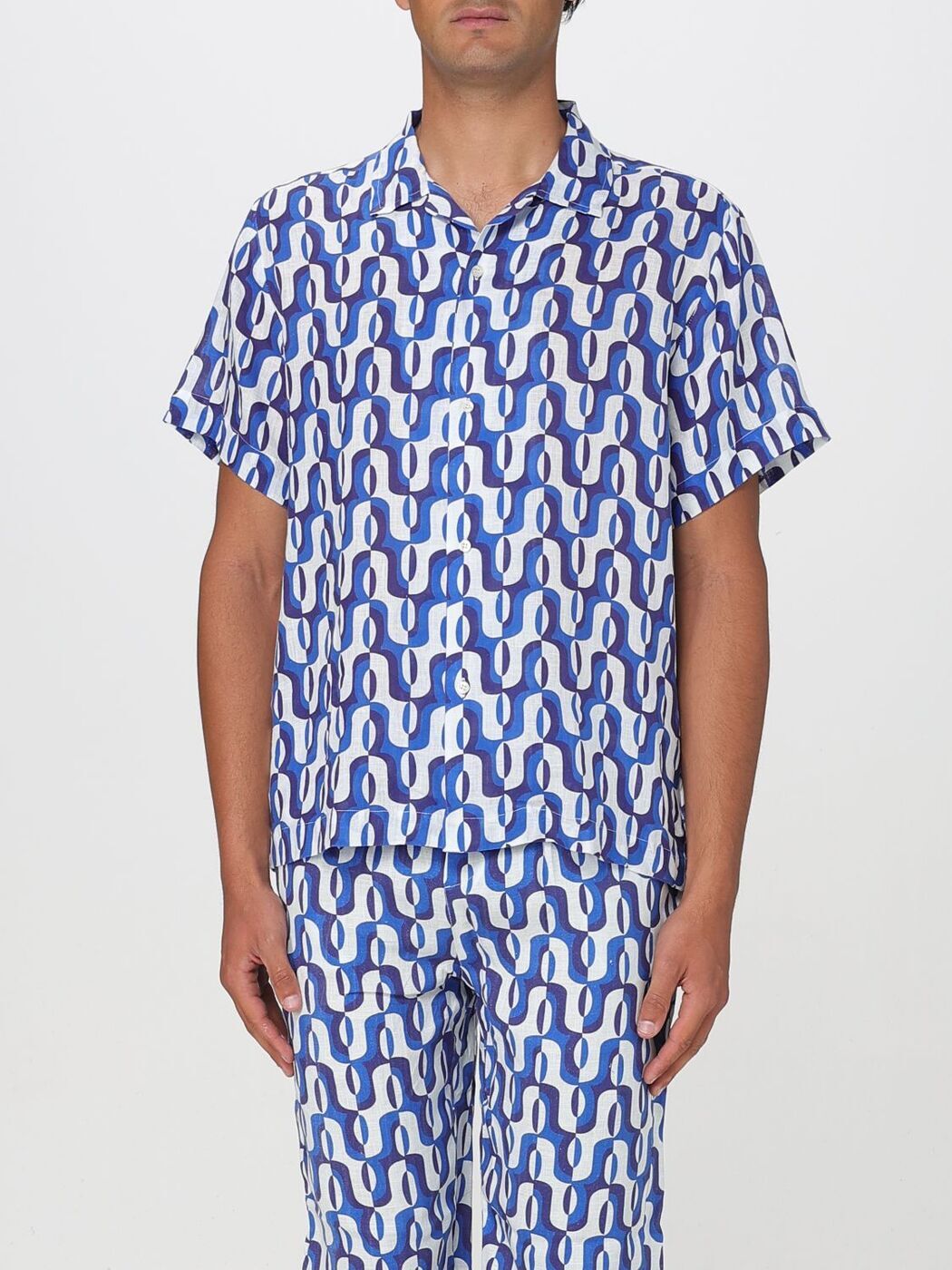 ڥ˥󥷥 PENINSULA   ֥롼 Shirts IMPRONTA Blue  ̵ åԥ̵ 2025...