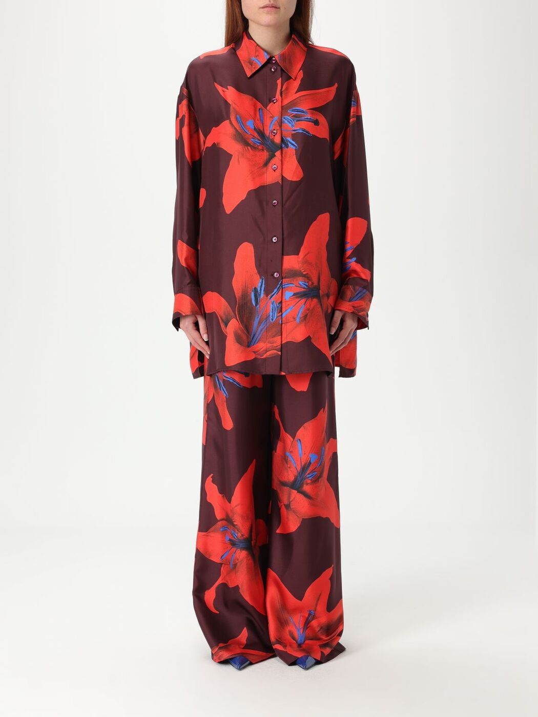 쥭 ޥå ALEXANDER MCQUEEN  ǥ å Shirts 819016QCALY Burg...