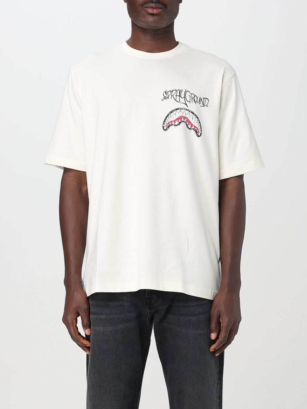 ݥȺ4!! ץ졼饦 SPRAYGROUND T  T-shirts SP696 Ivory  ...