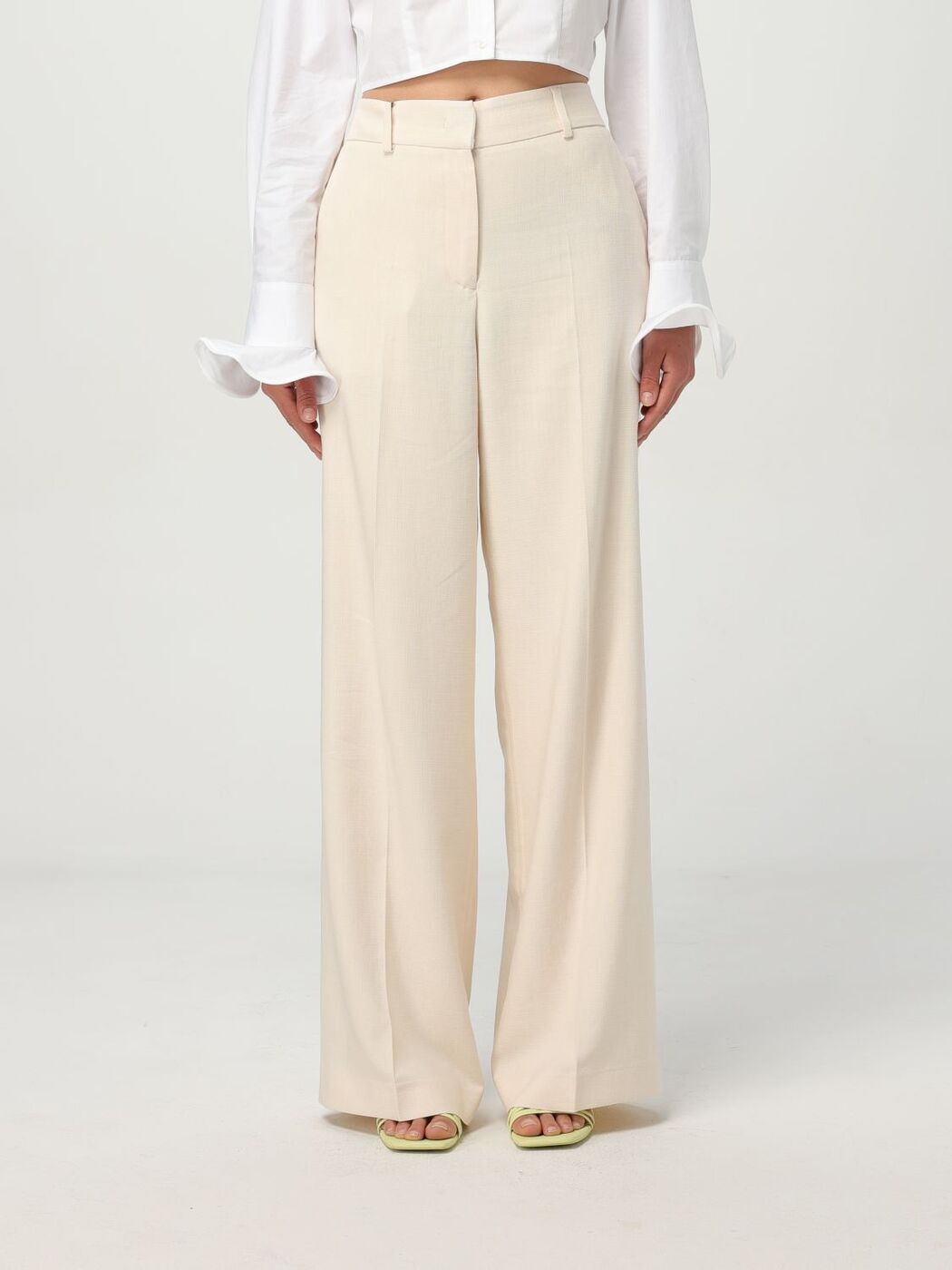 २ MSGM ܥ ѥ ǥ ۥ磻 Trousers 3841MDP16257106 White  ̵...