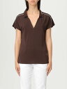 【本日ポイント4倍!!】 リュー ジョー LIU JO ポロシャツ レディース ブラウン Polo TA5183J4883 Brown 関税 送料無料 ラッピング無料 2025SS gi