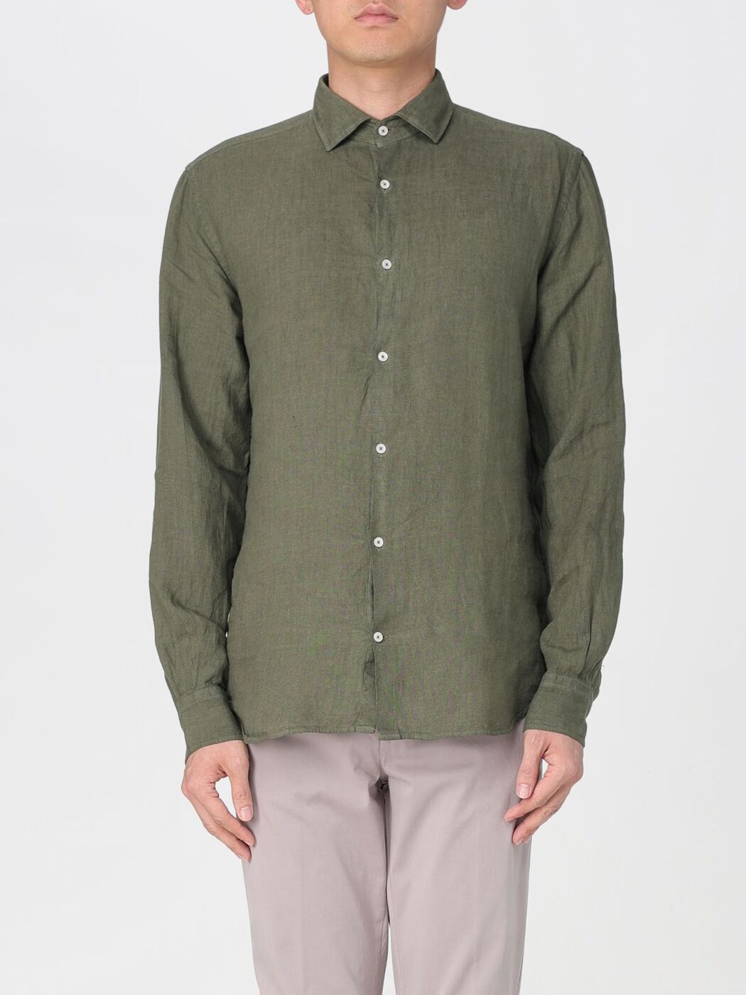 ݥȺ4!! ֥åե BROOKSFIELD   ꡼ Shirts 202AS037 Gre...