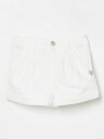 【本日ポイント4倍!!】 リュー ジョ― LIU JO ショートパンツ パンツ ショーツ ガールズ ホワイト Shorts KA5048T2934 White 関税 送料無料 ラッピング無料 2025SS gi