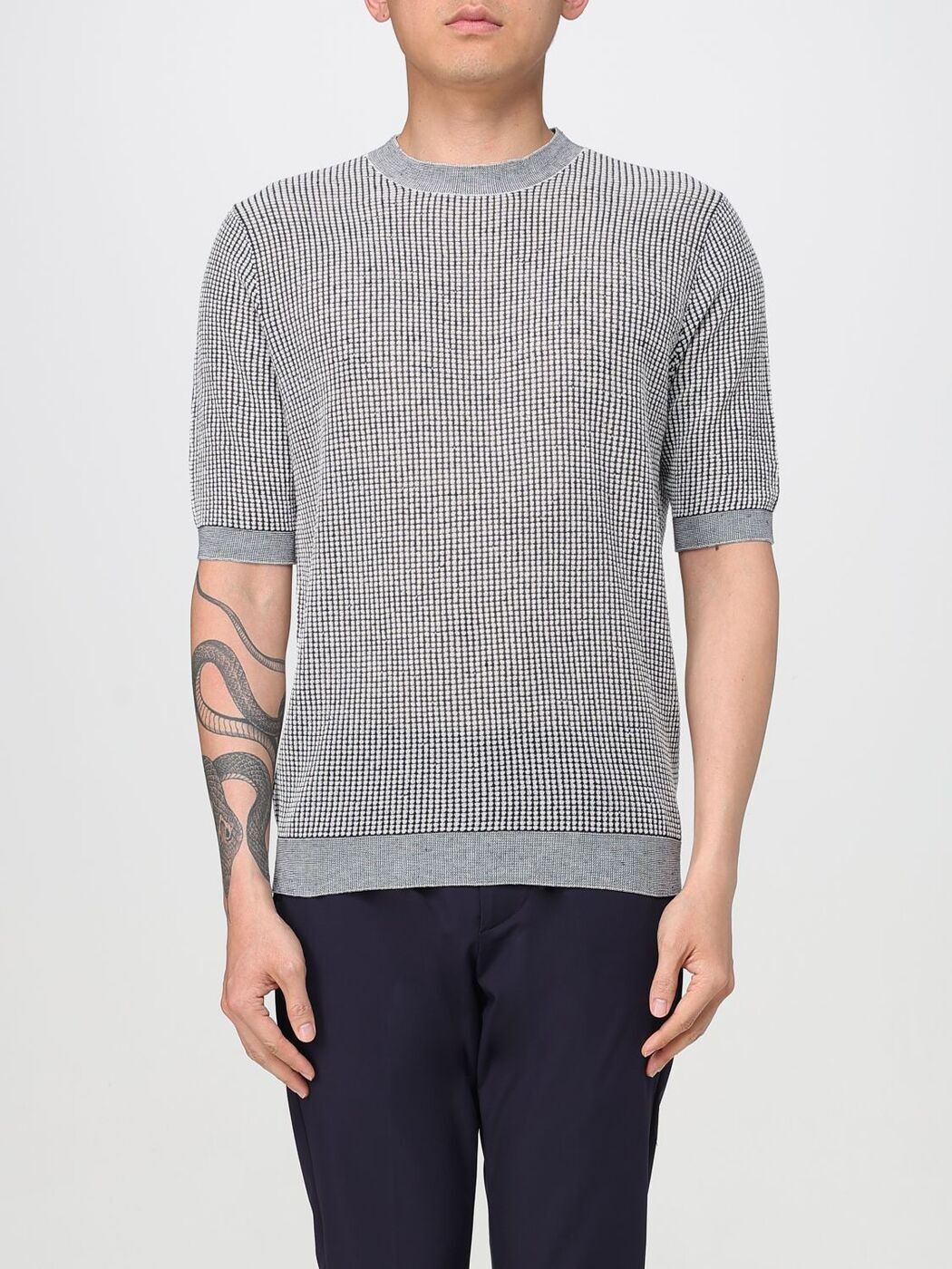 Х󥿥 BALLANTYNE  ˥åȥ  ֥롼 Knitwear B2W22914CZ9 Blue  ̵...