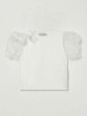 モナリザ MONNALISA ロングスリーブTシャツ Tシャツ ガールズ Long sleeve t-shirts 71E6055202 Yellow Cream 関税 送料無料 ラッピング無料 2025SS gi