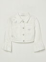 モナリザ MONNALISA バイカージャケット ジャケット ガールズ Biker jackets 79E1045021 Yellow Cream 関税 送料無料 ラッピング無料 2025SS gi